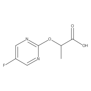 2-[(5-Fluoropyrimidin-2-yl)oxy]propanoic acid Structure