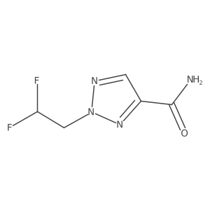 2-(2,2-difluoroethyl)-2H-1,2,3-triazole-4-carboxamide结构式