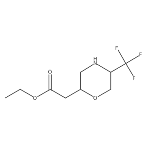 Ethyl 2-[5-(trifluoromethyl)morpholin-2-yl]acetate Structure