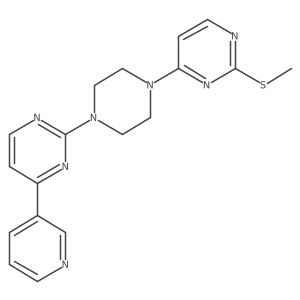 2-{4-[2-(Methylsulfanyl)pyrimidin-4-yl]piperazin-1-yl}-4-(pyridin-3-yl)pyrimidine Structure