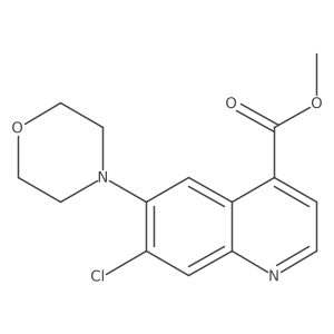 Methyl 7-chloro-6-(4-morpholinyl)-4-quinolinecarboxylate Structure