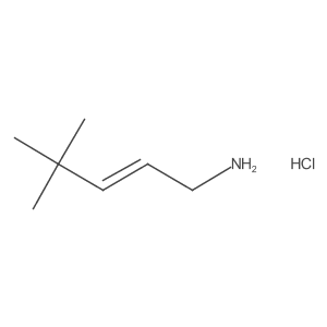 (2E)-4,4-dimethylpent-2-en-1-aminehydrochloride结构式
