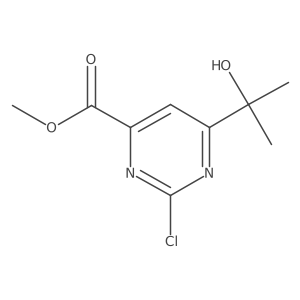 Methyl 2-chloro-6-(2-hydroxypropan-2-yl)pyrimidine-4-carboxylate Structure