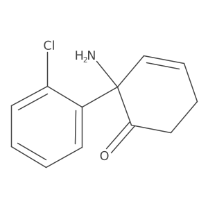 2-Amino-2-(2-chlorophenyl)-3-cyclohexen-1-one Structure