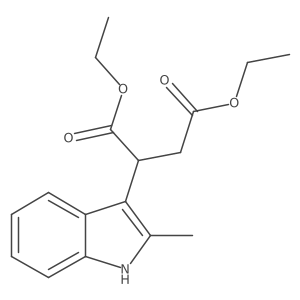 diethyl 2-(2-methyl-1H-indol-3-yl)succinate结构式