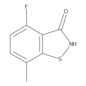 4-Fluoro-7-methyl-2,3-dihydro-1,2-benzothiazol-3-one Structure