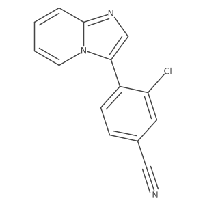 Benzonitrile, 3-chloro-4-imidazo[1,2-a]pyridin-3-yl- Structure
