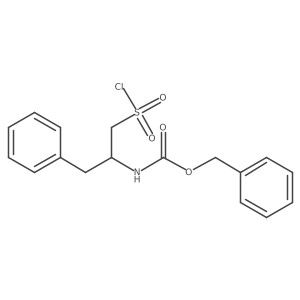 benzyl N-[1-(chlorosulfonyl)-3-phenylpropan-2-yl]carbamate结构式