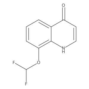 8-(Difluoromethoxy)-4-quinolinol结构式