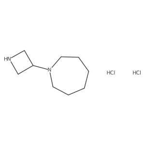 1-(Azetidin-3-yl)azepane;dihydrochloride结构式