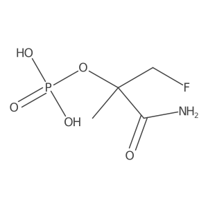 3-Fluoro-2-methyl-2-(phosphonooxy)propanamide Structure