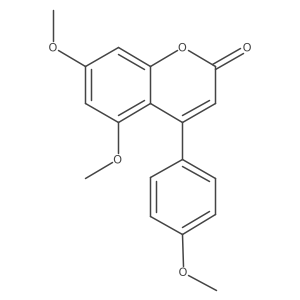 5,7,4'-Trimethoxy-4-phenylcoumarin结构式