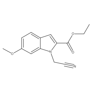 Ethyl 1-(cyanomethyl)-6-methoxy-1H-indole-2-carboxylate Structure