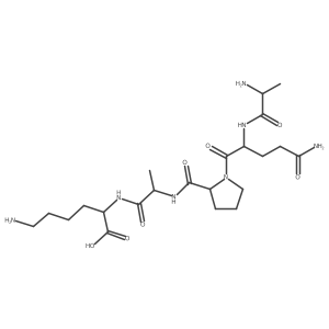 L-Alanyl-L-glutaminyl-L-prolyl-L-alanyl-L-lysine Structure