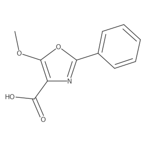 5-Methoxy-2-phenyl-4-oxazolecarboxylic acid Structure