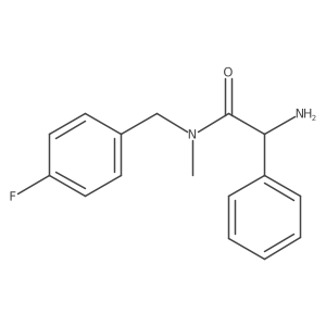 (S)-2-amino-N-(4-fluorobenzyl)-N-methyl-2-phenylacetamide结构式