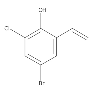 4-Bromo-2-chloro-6-ethenylphenol Structure