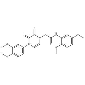 N-(2,5-dimethoxyphenyl)-2-(4-(3,4-dimethoxyphenyl)-2,3-dioxo-3,4-dihydropyrazin-1(2H)-yl)acetamide Structure