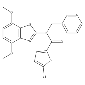 5-chloro-N-(4,7-dimethoxybenzo[d]thiazol-2-yl)-N-(pyridin-3-ylmethyl)thiophene-2-carboxamide Structure