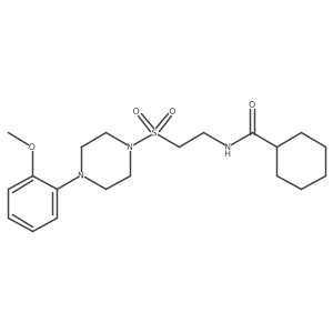 N-(2-((4-(2-methoxyphenyl)piperazin-1-yl)sulfonyl)ethyl)cyclohexanecarboxamide Structure