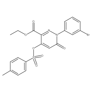 Ethyl 1-(3-bromophenyl)-6-oxo-4-(tosyloxy)-1,6-dihydropyridazine-3-carboxylate Structure