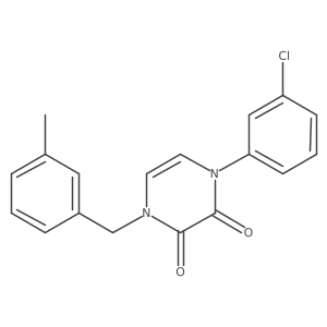 1-(3-Chlorophenyl)-4-[(3-methylphenyl)methyl]-1,2,3,4-tetrahydropyrazine-2,3-dione Structure