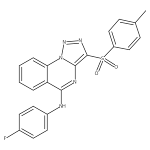 N-(4-fluorophenyl)-3-[(4-methylphenyl)sulfonyl][1,2,3]triazolo[1,5-a]quinazolin-5-amine Structure