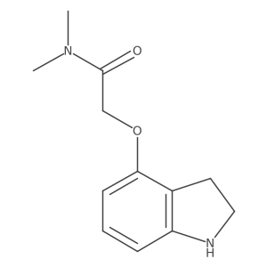 Acetamide,2-[(2,3-dihydro-1h-indol-4-yl)oxy]-n,n-dimethyl-结构式