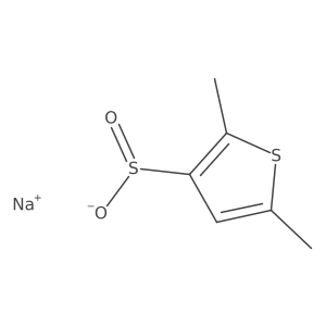 Sodium 2,5-dimethylthiophene-3-sulfinate Structure