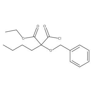 Ethyl 2-(benzyloxy)-2-(chlorocarbonyl)hexanoate结构式