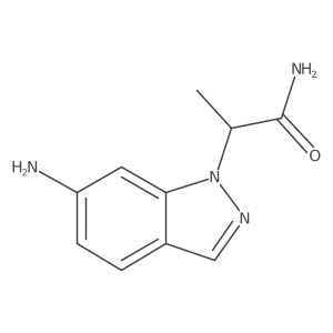 2-(6-Amino-1h-indazol-1-yl)propanamide Structure