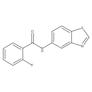 N-(benzo[d]thiazol-5-yl)-2-fluorobenzamide Structure