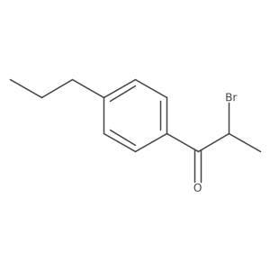 1-Propanone, 2-bromo-1-(4-propylphenyl)-结构式