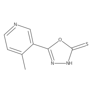 5-(4-Methylpyridin-3-yl)-1,3,4-oxadiazole-2-thiol Structure