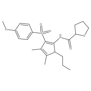 N-{3-[(4-methoxyphenyl)sulfonyl]-4,5-dimethyl-1-propyl-1H-pyrrol-2-yl}tetrahydrofuran-2-carboxamide Structure
