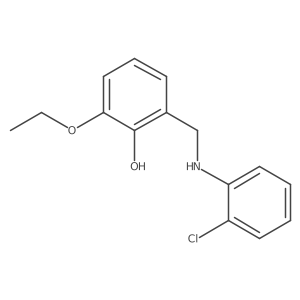 2-{[(2-Chlorophenyl)amino]methyl}-6-ethoxyphenol结构式