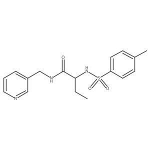 2-(4-methylbenzenesulfonamido)-N-[(pyridin-3-yl)methyl]butanamide结构式
