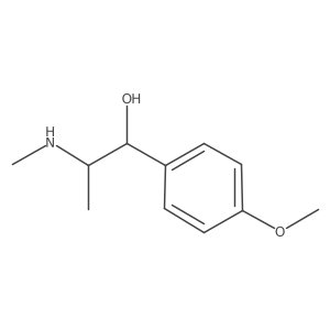 rel-(I+/-S)-4-Methoxy-I+/--[(1R)-1-(methylamino)ethyl]benzenemethanol Structure