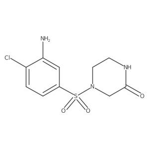 4-((3-Amino-4-chlorophenyl)sulfonyl)piperazin-2-one Structure