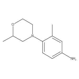 3-Methyl-4-(2-methyl-4-morpholinyl)benzenamine Structure