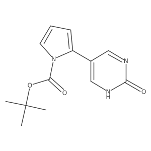 1,1-Dimethylethyl 2-(1,2-dihydro-2-oxo-5-pyrimidinyl)-1H-pyrrole-1-carboxylate Structure