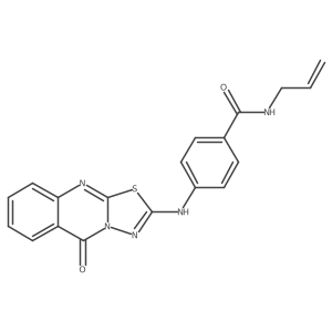 N-allyl-4-((5-oxo-5H-[1,3,4]thiadiazolo[2,3-b]quinazolin-2-yl)amino)benzamide Structure