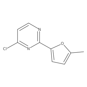 4-Chloro-2-(5-methylfuran-2-yl)pyrimidine结构式