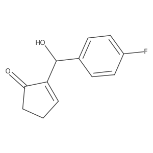 2-((4-Fluorophenyl)(hydroxy)methyl)cyclopent-2-en-1-one Structure