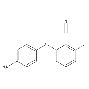 2-(4-aminophenoxy)-6-fluoro-benzonitrile结构式