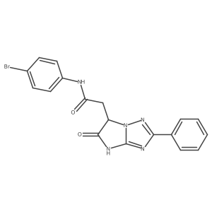 N-(4-bromophenyl)-2-(5-oxo-2-phenyl-5,6-dihydro-4H-imidazo[1,2-b][1,2,4]triazol-6-yl)acetamide Structure