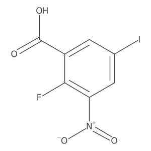 2-Fluoro-5-iodo-3-nitro-benzoic acid Structure