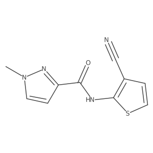 N-(3-cyanothiophen-2-yl)-1-methyl-1H-pyrazole-3-carboxamide结构式