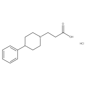 3-(4-Phenylpiperazin-1-yl)propanoic acid hydrochloride结构式