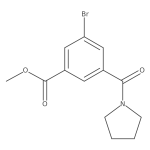 Methyl 3-bromo-5-(pyrrolidine-1-carbonyl)benzoate Structure